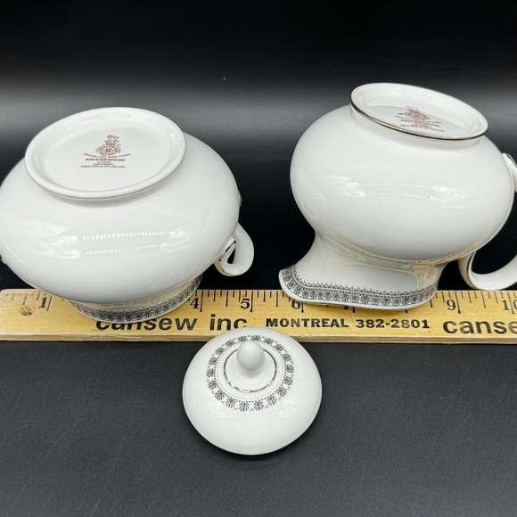 Royal Doulton Ravenswood Covered Sugar Bowl Creamer Set Bone China England - Picture 4 of 5
